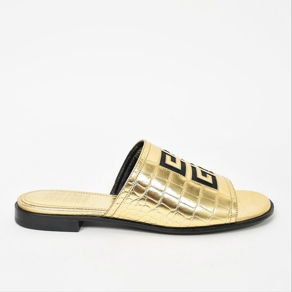 Givency Gold Slippers - Picture 4 of 10